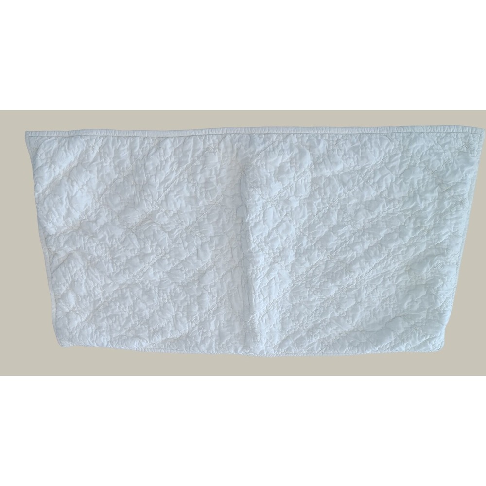 Garnet Hill Washable Silk Dream Shams King Set 2 White Quilted Luxury Minimalist